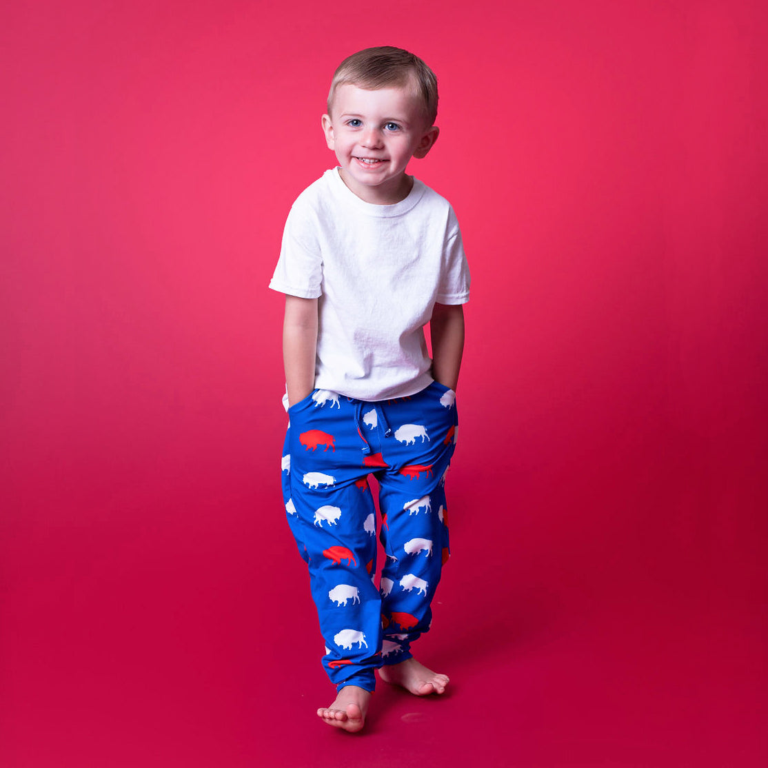 Kid s Red and Blue Buffalo Joggers Buffalo Seamery