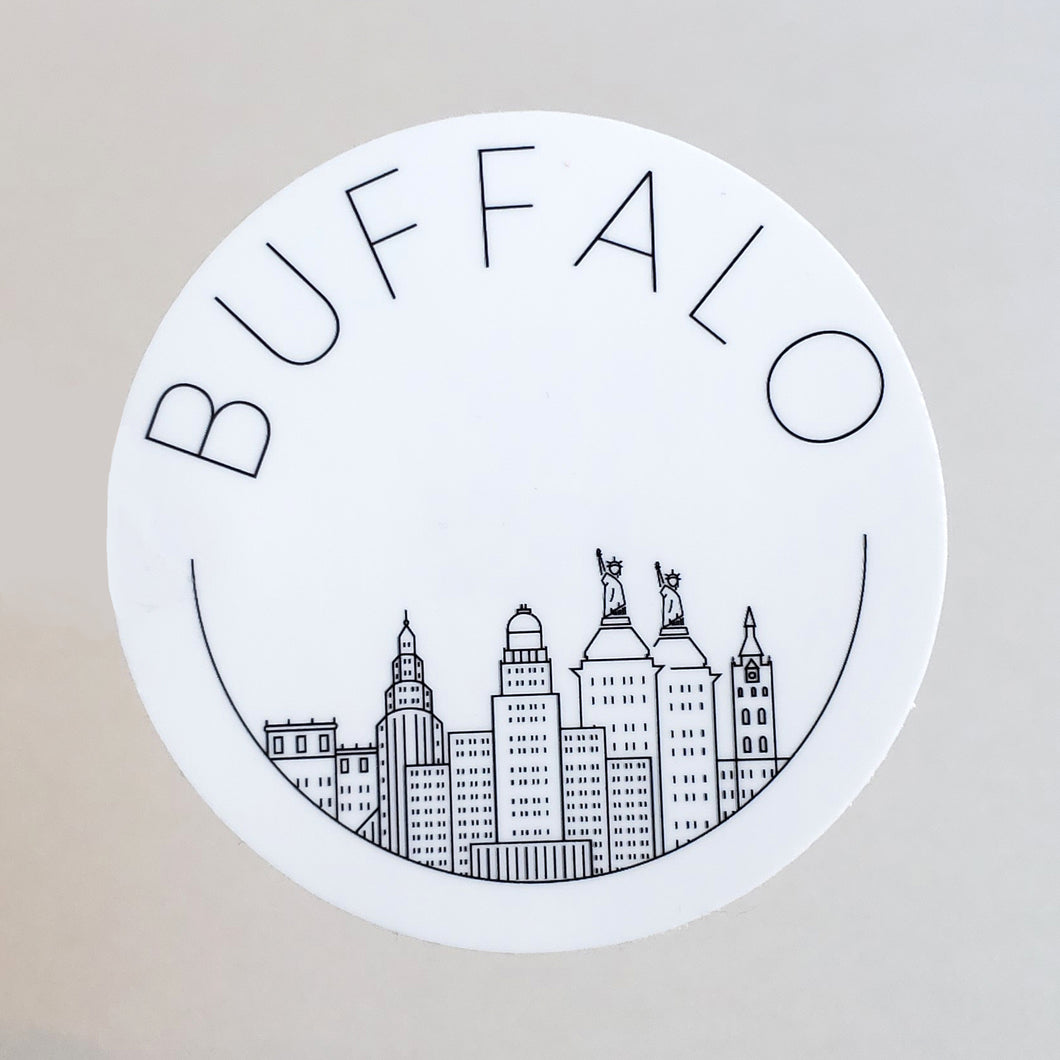 Buffalo Outline Sticker or Magnet