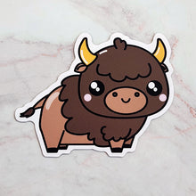 Load image into Gallery viewer, Kawaii Buffalo Sticker or Magnet
