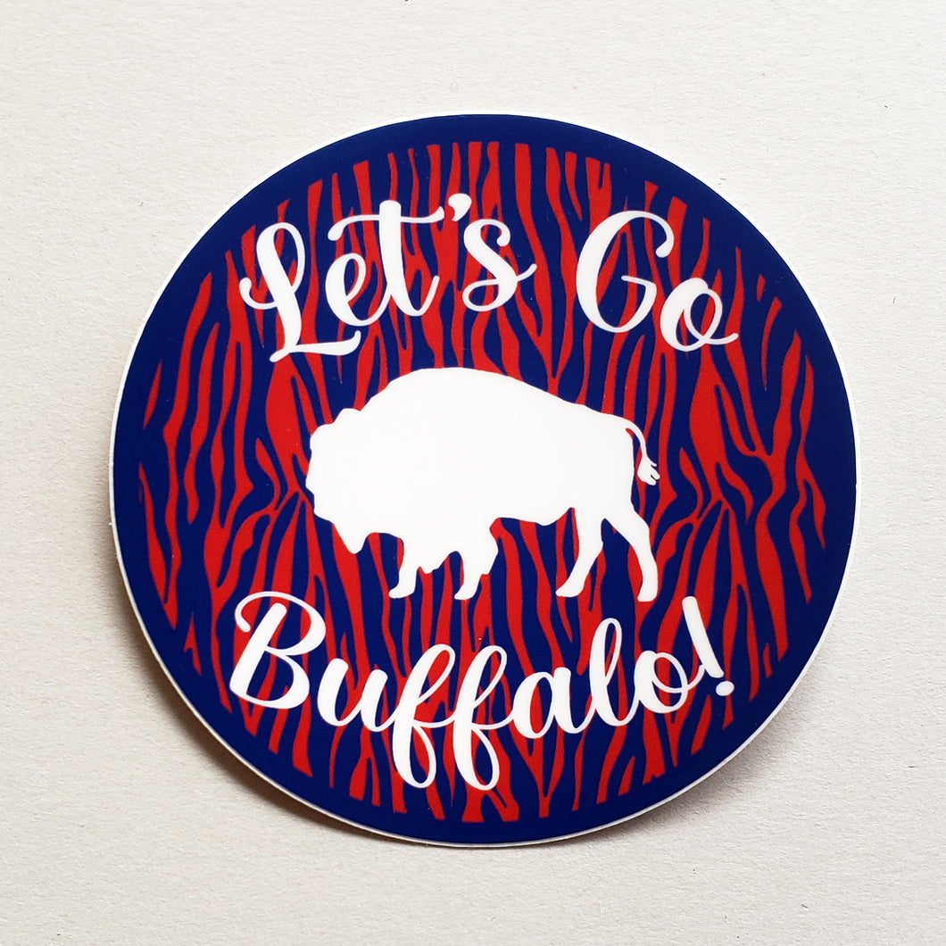 Let's Go Buffalo Sticker or Magnet