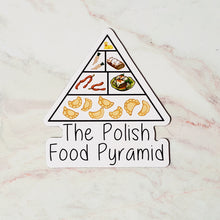 Load image into Gallery viewer, Polish Food Pyramid Sticker or Magnet
